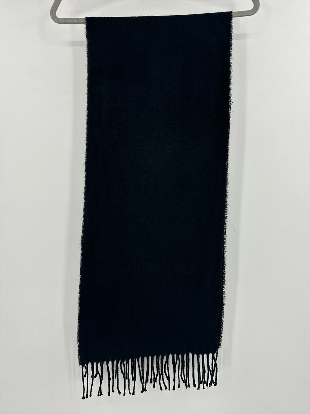 Cejon Black Men's Fringed Scarf